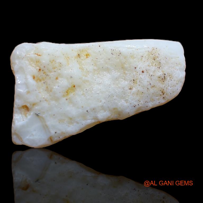 Natural Fire Opal Gemstone 6.55 Cts Loose Fancy Rough From Australia 17x10x7 mm R-261