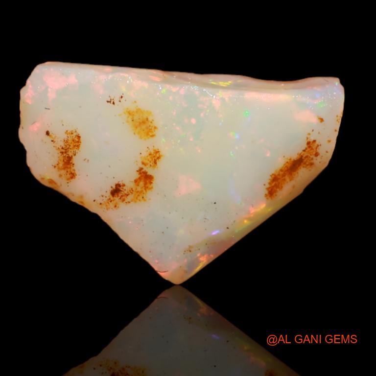 Natural Fire Opal Gemstone 5.25 Cts Loose Fancy Rough From Australia 17x11x4 mm R-264