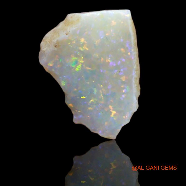 Natural Untreated Fire Opal Loose Gemstone Fancy Rough From Australia 2.30 Cts 7x5x1 mm R-26