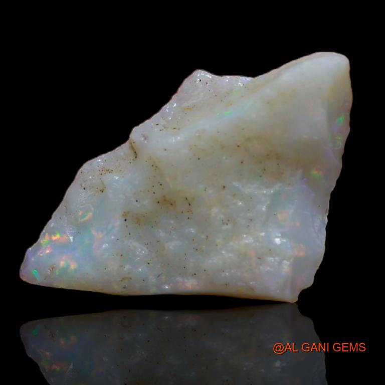 Natural Untreated Fire Opal Loose Gemstone Fancy Rough From Australia 3.10 Cts 19x12x3 mm R-288