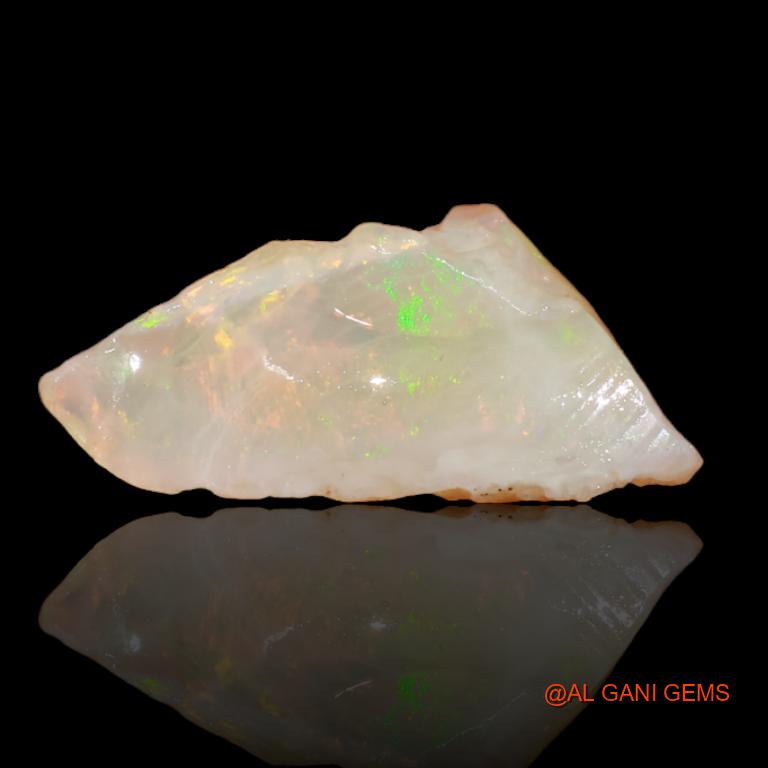 Natural Fire Opal Gemstone 5.90 Cts Loose Fancy Rough From Australia 20x10x6 mm R-290