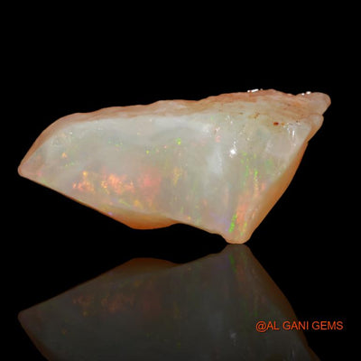 Natural Fire Opal Gemstone 5.90 Cts Loose Fancy Rough From Australia 20x10x6 mm R-290