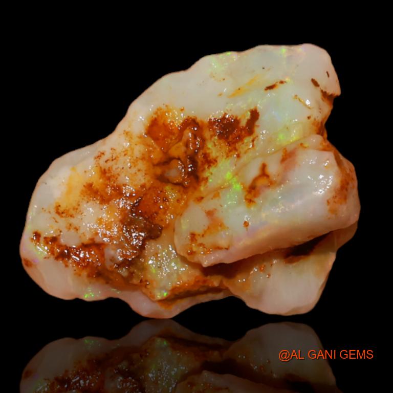 7.00 Cts Unheated Australian Fire Opal Loose Gemstone Fancy Rough Natural 18x14x8 mm R-296