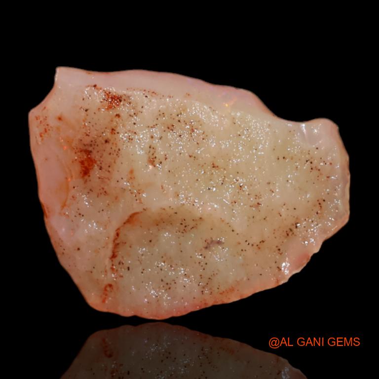 4.10 Cts Natural Australian Fire Opal Fancy Rough Loose Gemstone For Jewelry 17x14x3 mm R-297