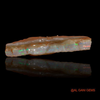10.75 Cts Natural Australian Fire Opal Fancy Rough Loose Gemstone For Jewelry 23x19x4 mm R-298