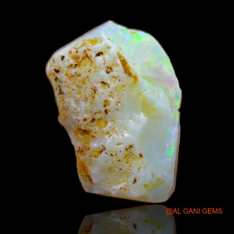 Natural Fire Opal Gemstone 2.80 Cts Loose Fancy Rough From Australia 6x4x2 mm R-29
