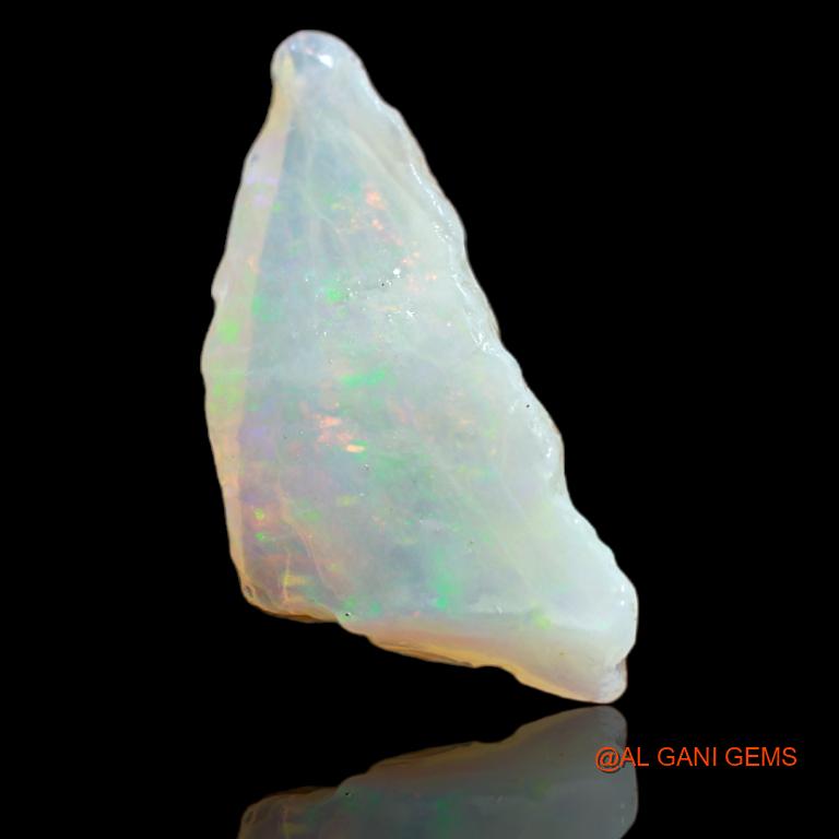 5.75 Cts Natural Australian Fire Opal Loose Gemstone Fancy Rough 23x11x4 mm R-2