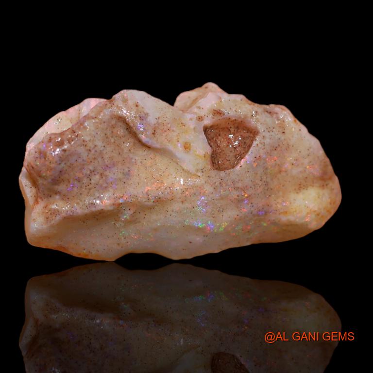 10.20 Cts Natural Australian Fire Opal Loose Gemstone Fancy Rough 24x12x7 mm R-304