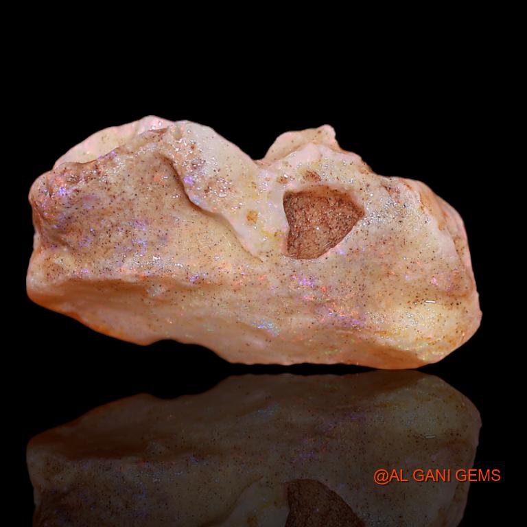 10.20 Cts Natural Australian Fire Opal Loose Gemstone Fancy Rough 24x12x7 mm R-304