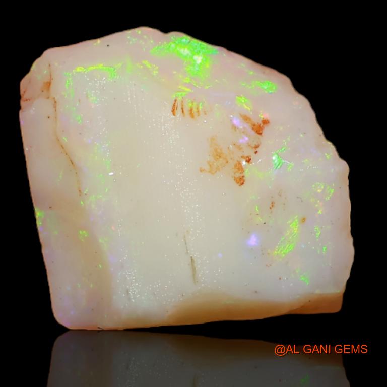 Natural Fire Opal Gemstone 5.60 Cts Loose Fancy Rough From Australia 12x12x5 mm R-309