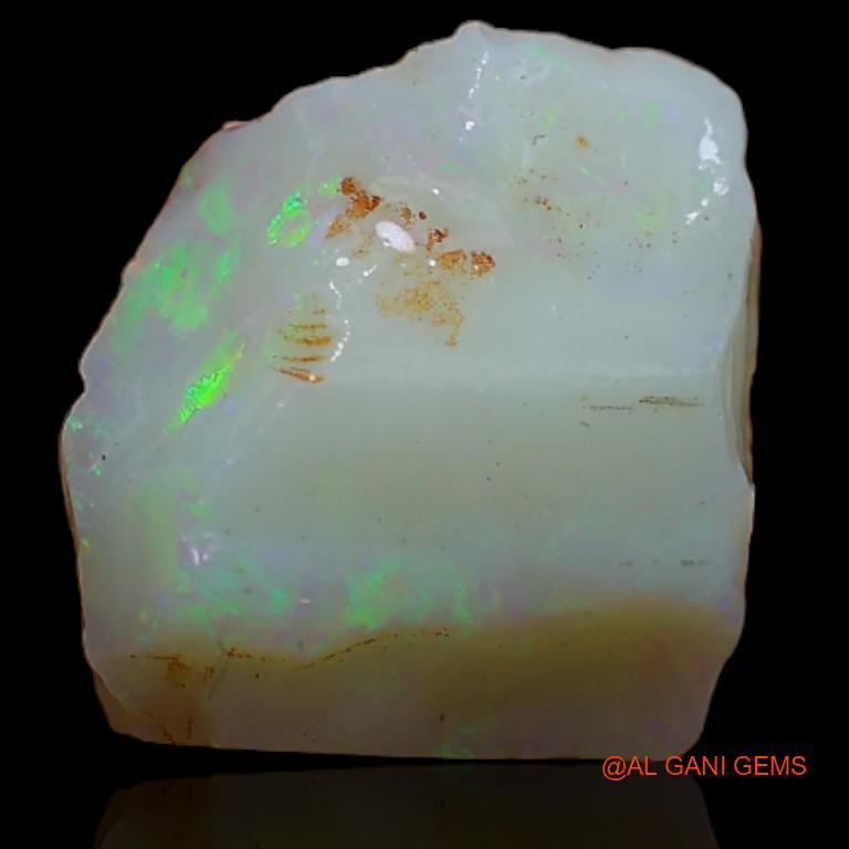 Natural Fire Opal Gemstone 5.60 Cts Loose Fancy Rough From Australia 12x12x5 mm R-309