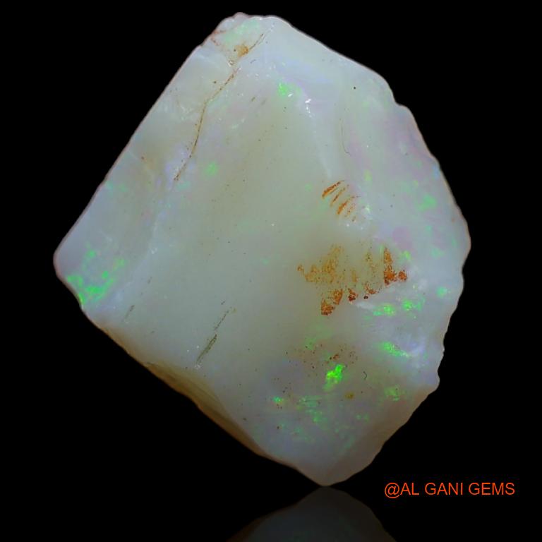 Natural Fire Opal Gemstone 5.60 Cts Loose Fancy Rough From Australia 12x12x5 mm R-309