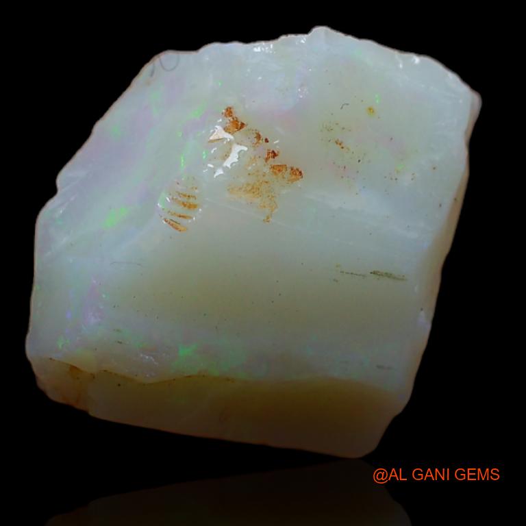Natural Fire Opal Gemstone 5.60 Cts Loose Fancy Rough From Australia 12x12x5 mm R-309