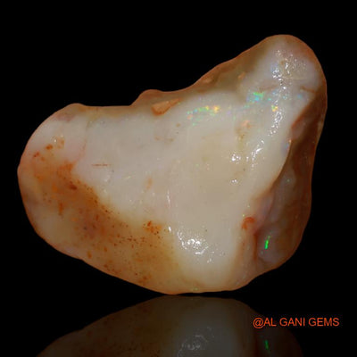 Natural Untreated Fire Opal Loose Gemstone Fancy Rough From Australia 8.00 Cts 18x11x9 mm R-314