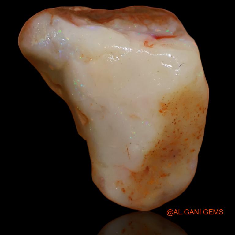 Natural Untreated Fire Opal Loose Gemstone Fancy Rough From Australia 8.00 Cts 18x11x9 mm R-314
