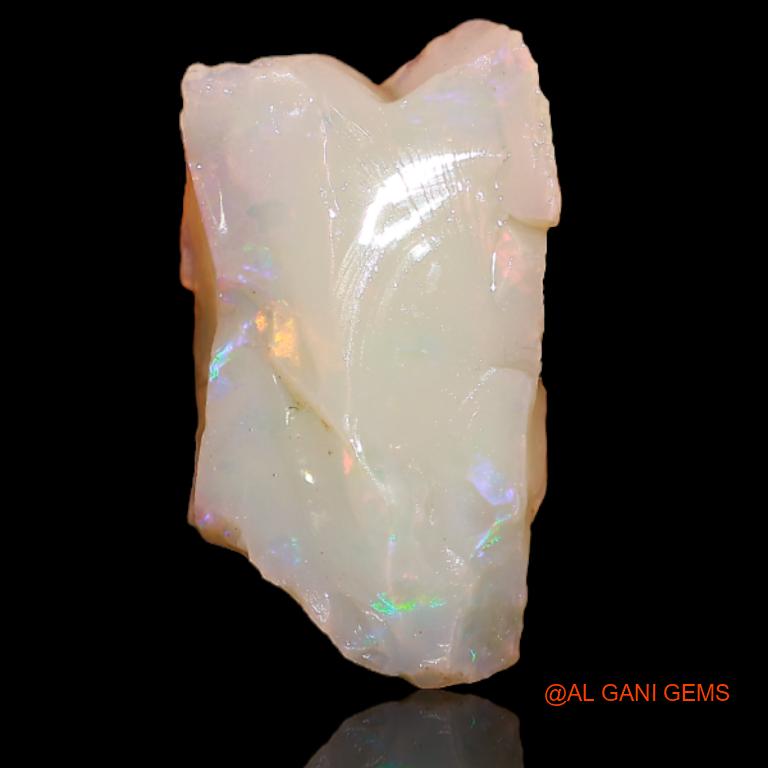 Natural Fire Opal Gemstone 4.45 Cts Loose Fancy Rough From Australia 16x11x5 mm R-316