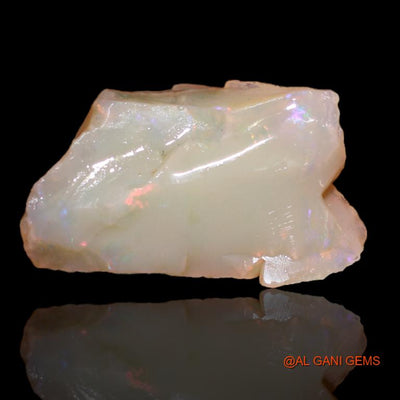 Natural Fire Opal Gemstone 4.45 Cts Loose Fancy Rough From Australia 16x11x5 mm R-316