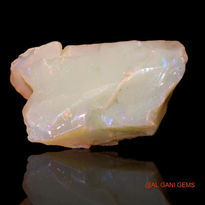 Natural Fire Opal Gemstone 4.45 Cts Loose Fancy Rough From Australia 16x11x5 mm R-316
