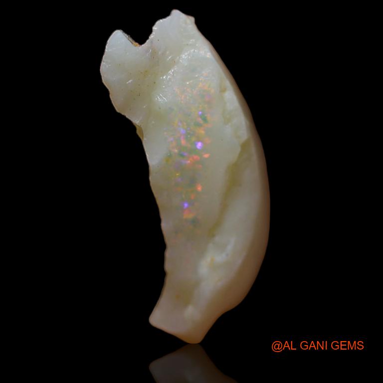 6.25 Cts Natural Australian Fire Opal Loose Gemstone Fancy Rough 23x14x4 mm R-318