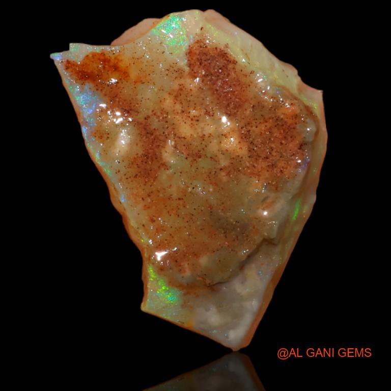 6.70 Cts Natural Australian Fire Opal Loose Gemstone Fancy Rough 20x12x5 mm R-320