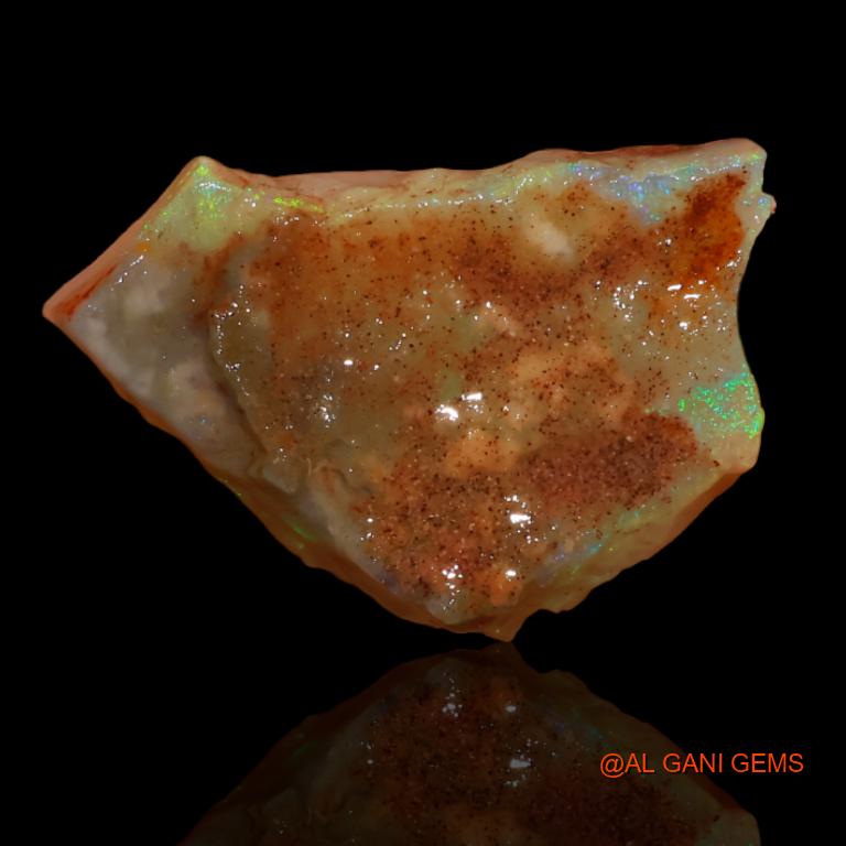 6.70 Cts Natural Australian Fire Opal Loose Gemstone Fancy Rough 20x12x5 mm R-320