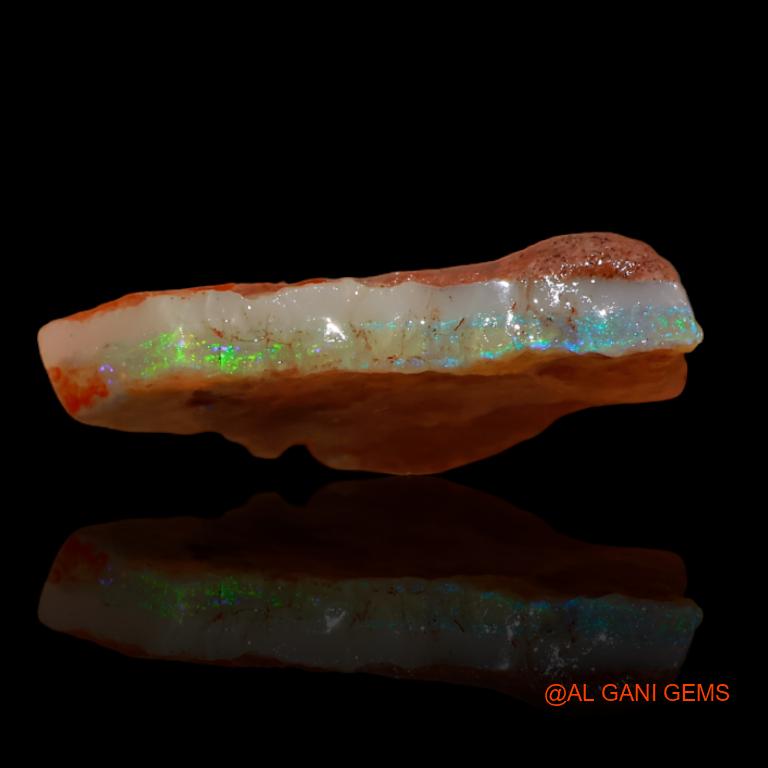 6.70 Cts Natural Australian Fire Opal Loose Gemstone Fancy Rough 20x12x5 mm R-320
