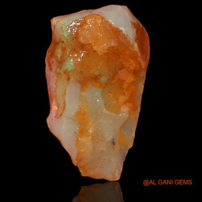 6.35 Cts Unheated Australian Fire Opal Loose Gemstone Fancy Rough Natural 15x14x5 mm R-321