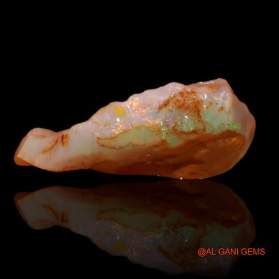 6.35 Cts Unheated Australian Fire Opal Loose Gemstone Fancy Rough Natural 15x14x5 mm R-321