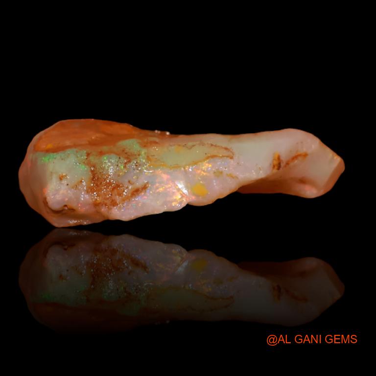 6.35 Cts Unheated Australian Fire Opal Loose Gemstone Fancy Rough Natural 15x14x5 mm R-321