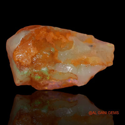 6.35 Cts Unheated Australian Fire Opal Loose Gemstone Fancy Rough Natural 15x14x5 mm R-321