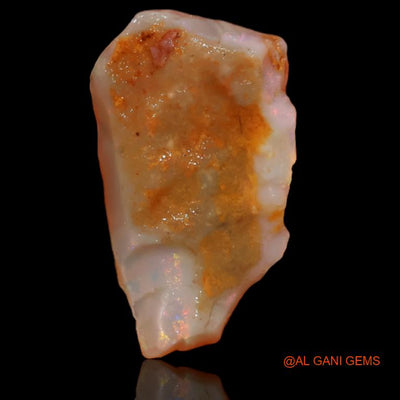 6.35 Cts Unheated Australian Fire Opal Loose Gemstone Fancy Rough Natural 15x14x5 mm R-321