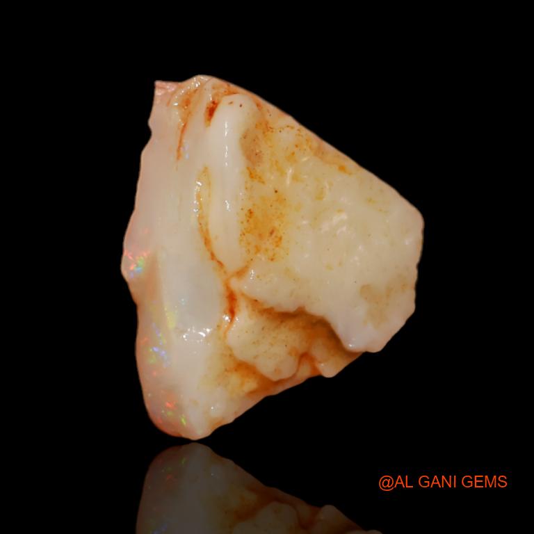 5.80 Cts Natural Australian Fire Opal Loose Gemstone Fancy Rough 17x10x7 mm R-322