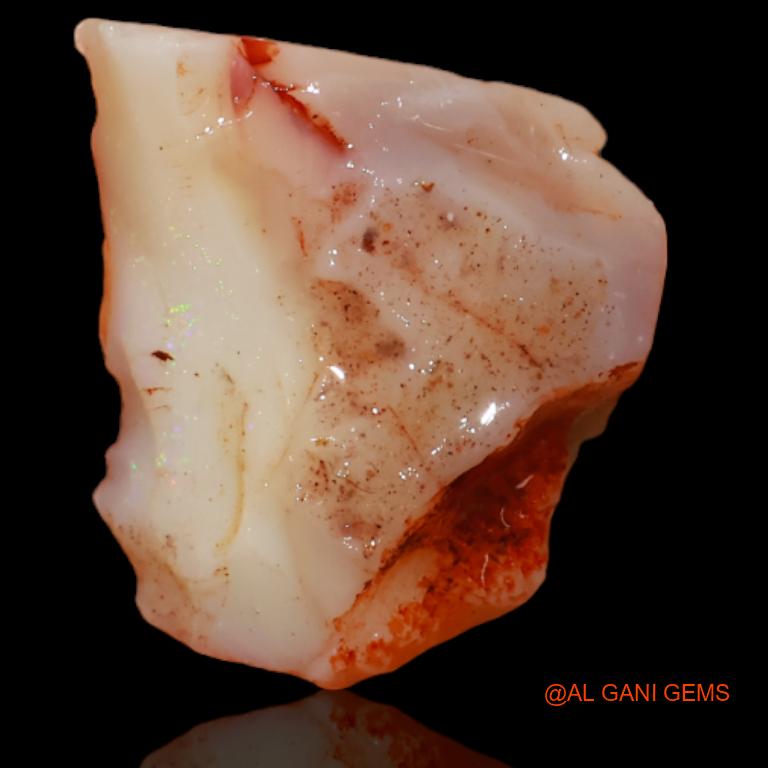 5.00 Cts Natural Australian Fire Opal Loose Gemstone Fancy Rough 16x12x7 mm R-325