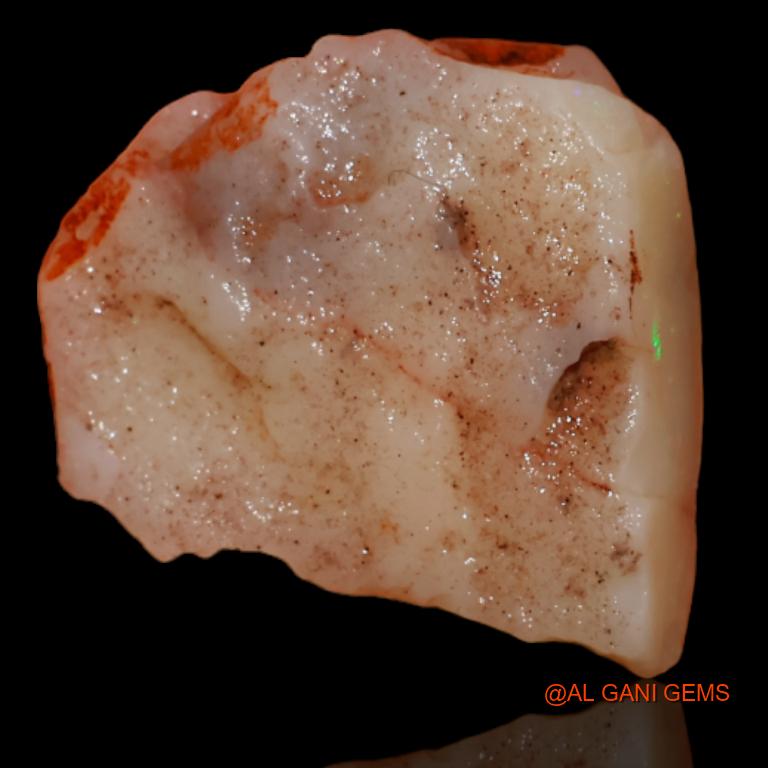5.00 Cts Natural Australian Fire Opal Loose Gemstone Fancy Rough 16x12x7 mm R-325