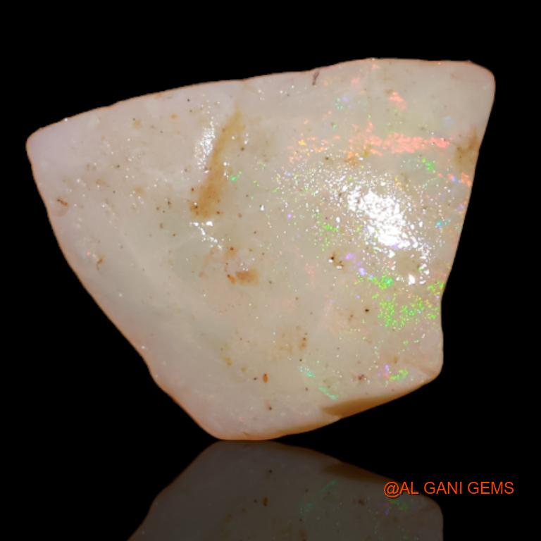 2.35 Cts Natural Australian Fire Opal Loose Gemstone Fancy Rough 15x11x2 mm R-326