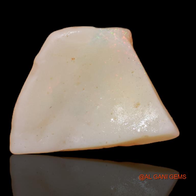 2.35 Cts Natural Australian Fire Opal Loose Gemstone Fancy Rough 15x11x2 mm R-326