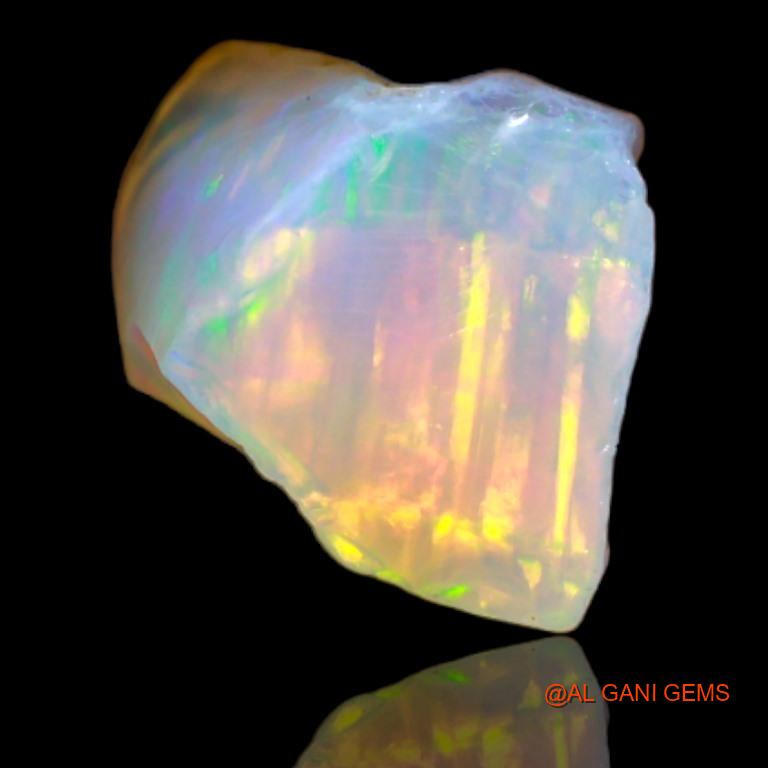 4.50 Cts Natural Australian Fire Opal Fancy Rough Loose Gemstone For Jewelry 6x4x3 mm R-32