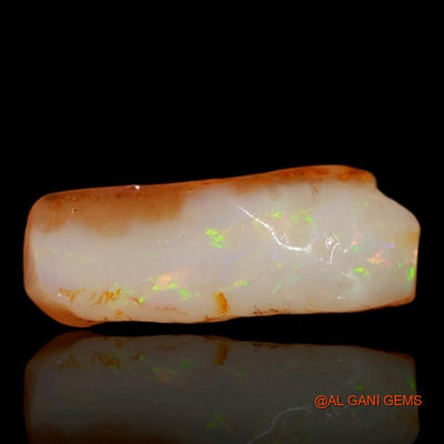 Natural Untreated Fire Opal Loose Gemstone Fancy Rough From Australia 6.00 Cts 16x11x5 mm R-330