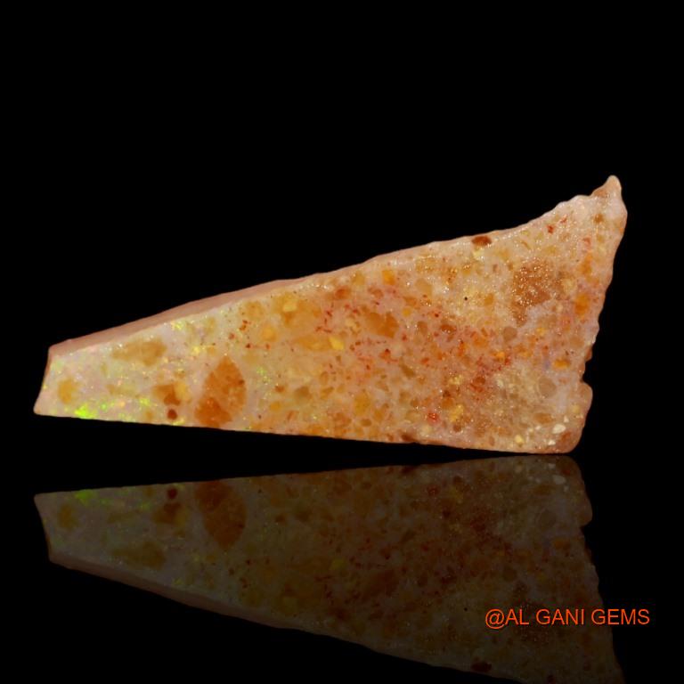 4.55 Cts Natural Australian Fire Opal Loose Gemstone Fancy Rough 20x8x4 mm R-335
