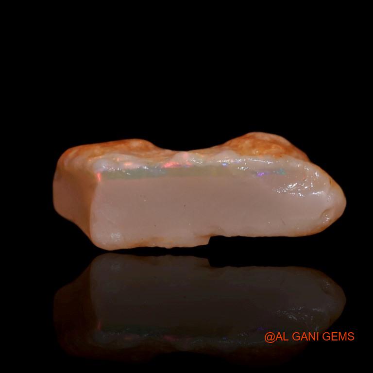 Natural Fire Opal Gemstone 7.70 Cts Loose Fancy Rough From Australia 21x12x5 mm R-338