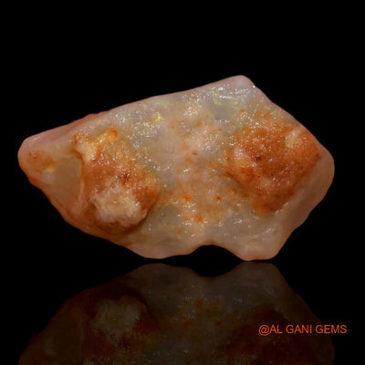 Natural Fire Opal Gemstone 7.70 Cts Loose Fancy Rough From Australia 21x12x5 mm R-338