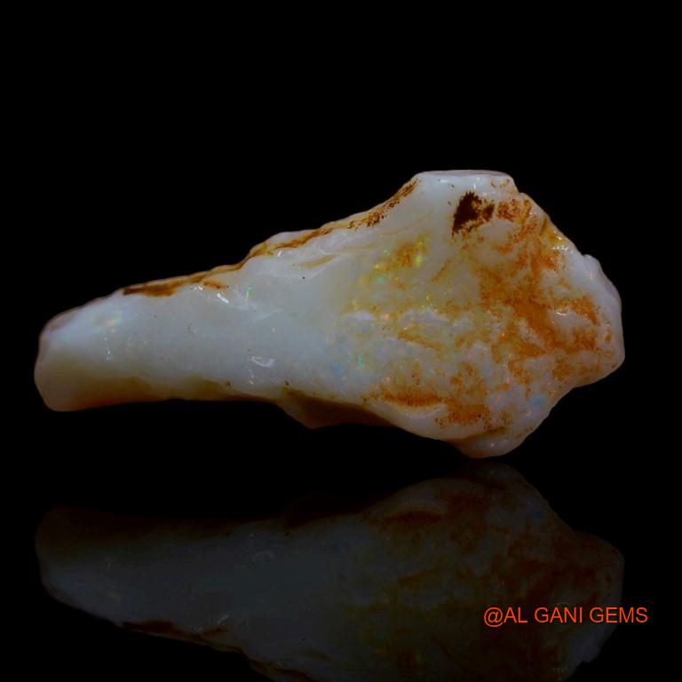 Natural Untreated Fire Opal Loose Gemstone Fancy Rough From Australia 4.20 Cts 21x10x4 mm R-346