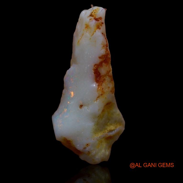 Natural Untreated Fire Opal Loose Gemstone Fancy Rough From Australia 4.20 Cts 21x10x4 mm R-346