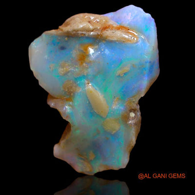 14.70 Cts Natural Australian Fire Opal Fancy Rough Loose Gemstone For Jewelry 26x20x2 mm R-351