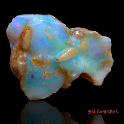 14.70 Cts Natural Australian Fire Opal Fancy Rough Loose Gemstone For Jewelry 26x20x2 mm R-351