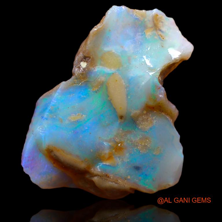 14.70 Cts Natural Australian Fire Opal Fancy Rough Loose Gemstone For Jewelry 26x20x2 mm R-351
