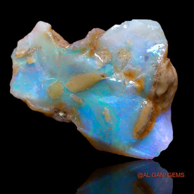 14.70 Cts Natural Australian Fire Opal Fancy Rough Loose Gemstone For Jewelry 26x20x2 mm R-351