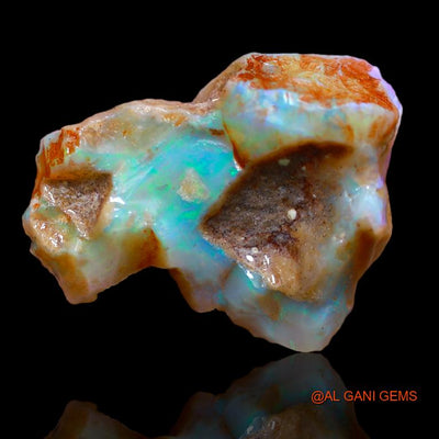 14.70 Cts Natural Australian Fire Opal Fancy Rough Loose Gemstone For Jewelry 26x20x2 mm R-351