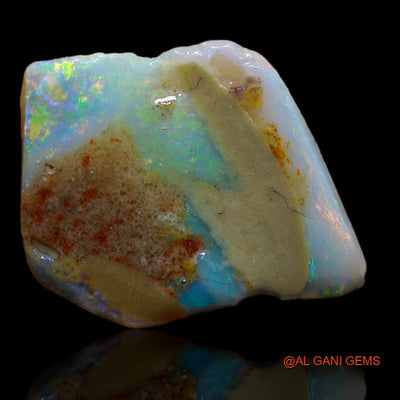 4.60 Cts Natural Australian Fire Opal Loose Gemstone Fancy Rough 19x15x3 mm R-357