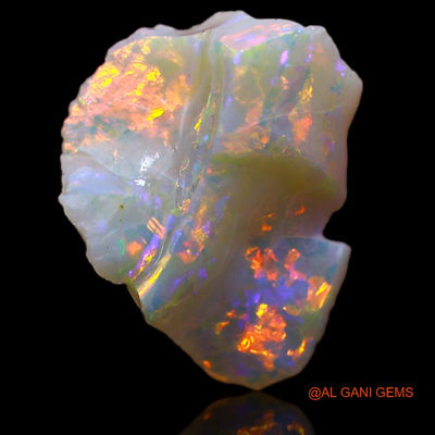 Natural Untreated Fire Opal Loose Gemstone Fancy Rough From Australia 3.60 Cts 14x13x5 mm R-362